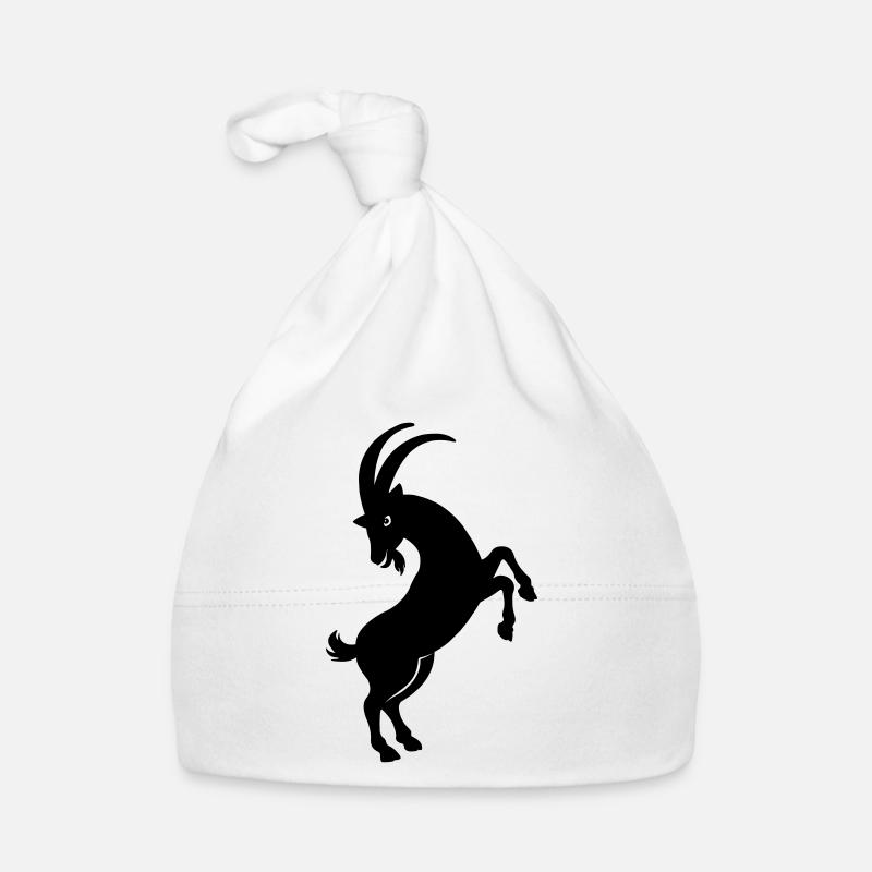 Goat shadow figure Organic Baby Cap