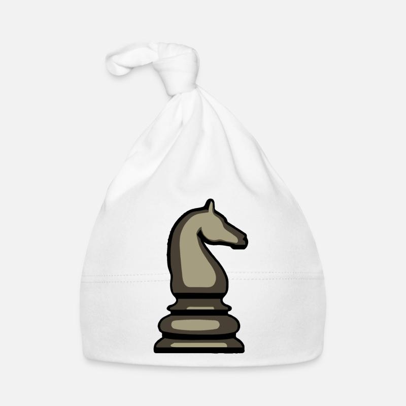 Chess Master Chess Player Horse Chess Figure Organic Baby Cap
