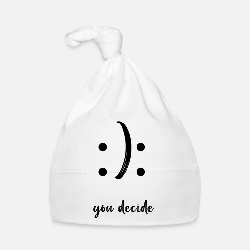 c’est vous qui décidez - Bonnet bio Bébé - blanc