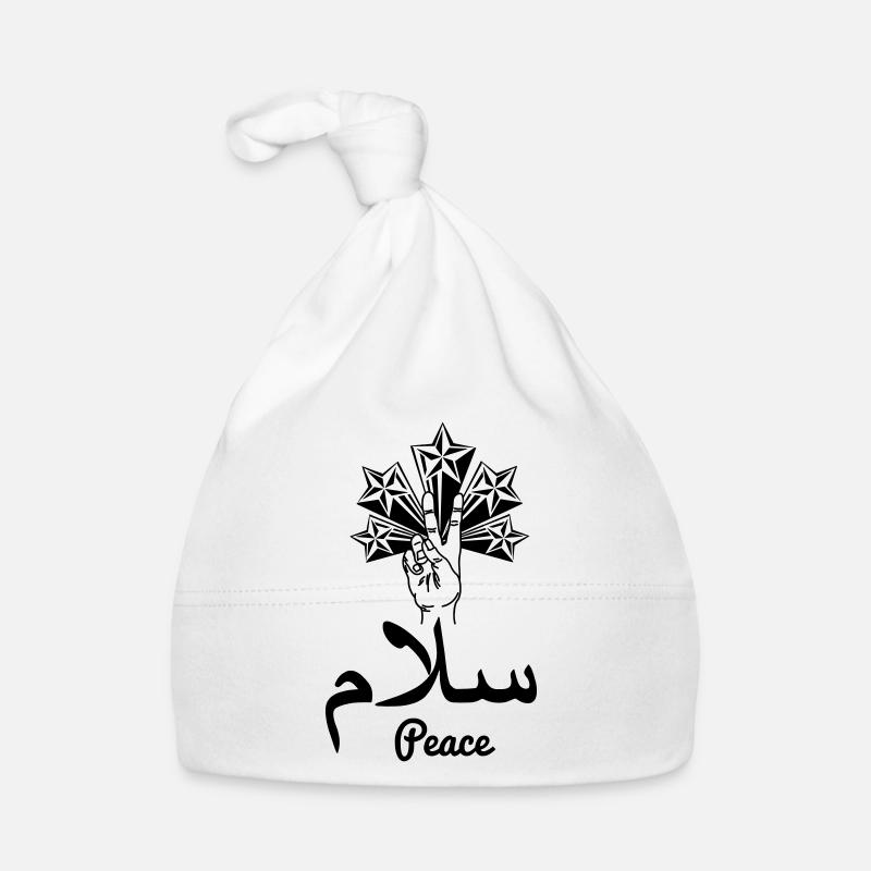 Arabische Friedenssterne Baby Bio-Mütze