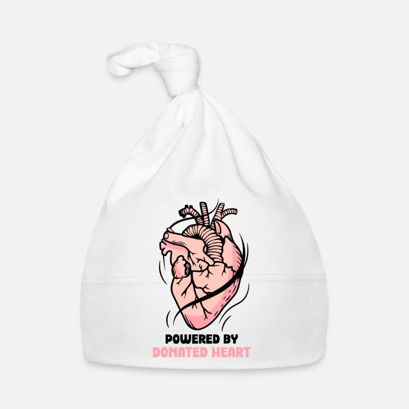 powered by donated heart Baby Bio-Mütze