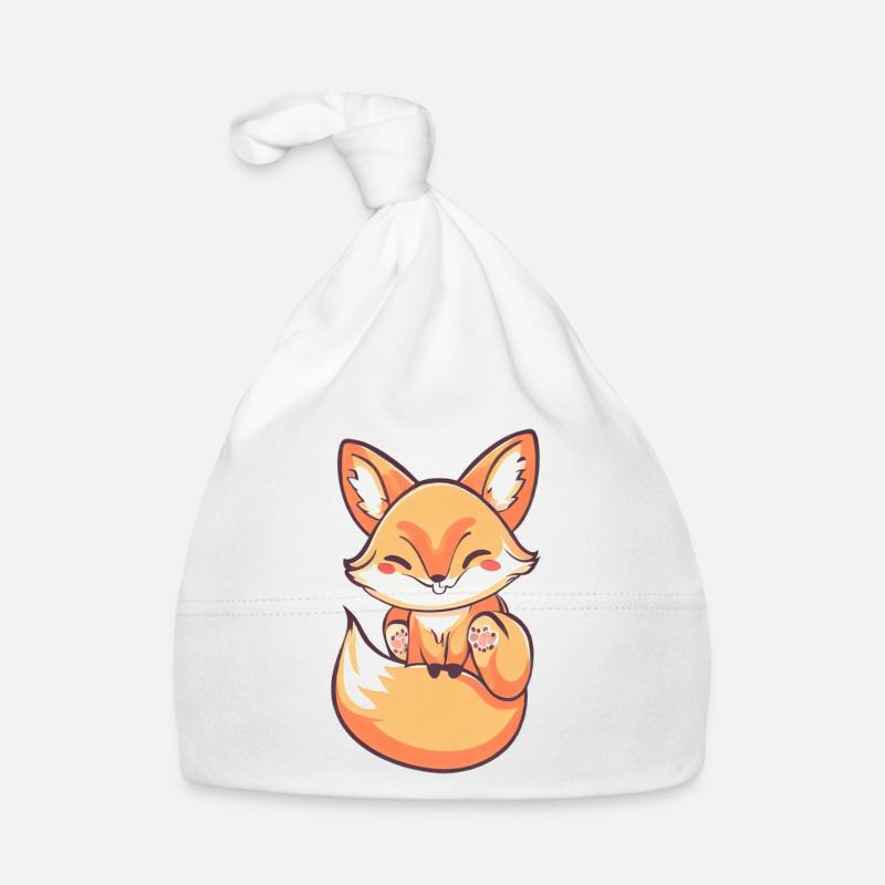 Cute Fox Organic Baby Cap