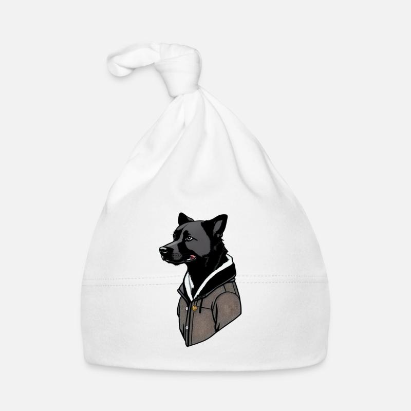 Chien cool Bonnet bio Bébé