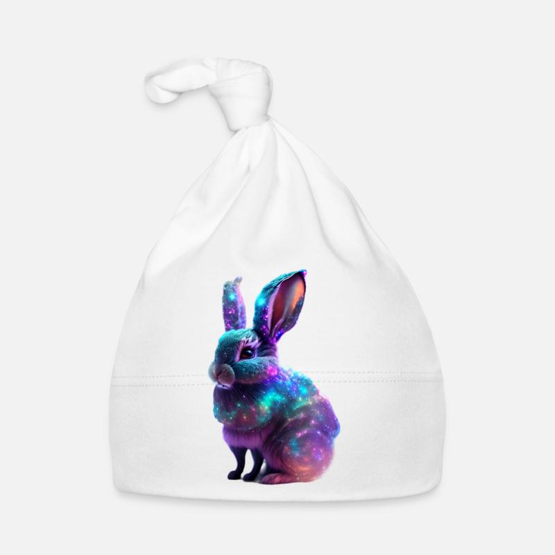 Cosmic Nebula Rabbit Organic Baby Cap
