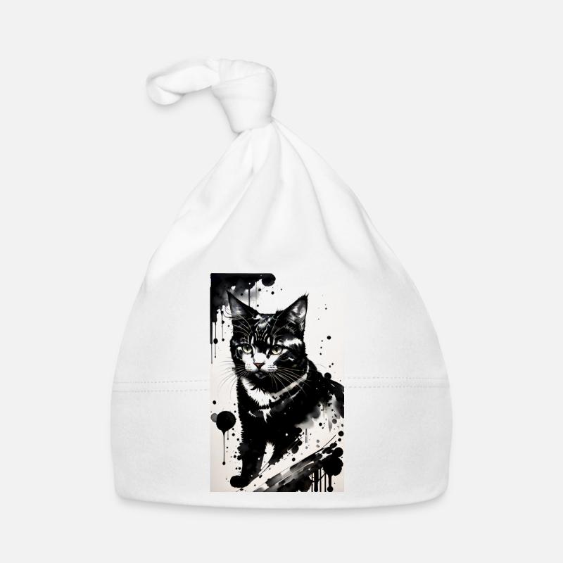 Chat | Animal de compagnie | Fan de chat | mignon | Chaton Bonnet bio Bébé