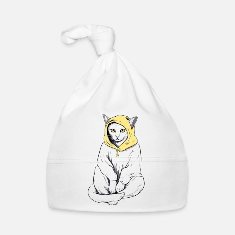 Kroki le chat à capuche Bonnet bio Bébé