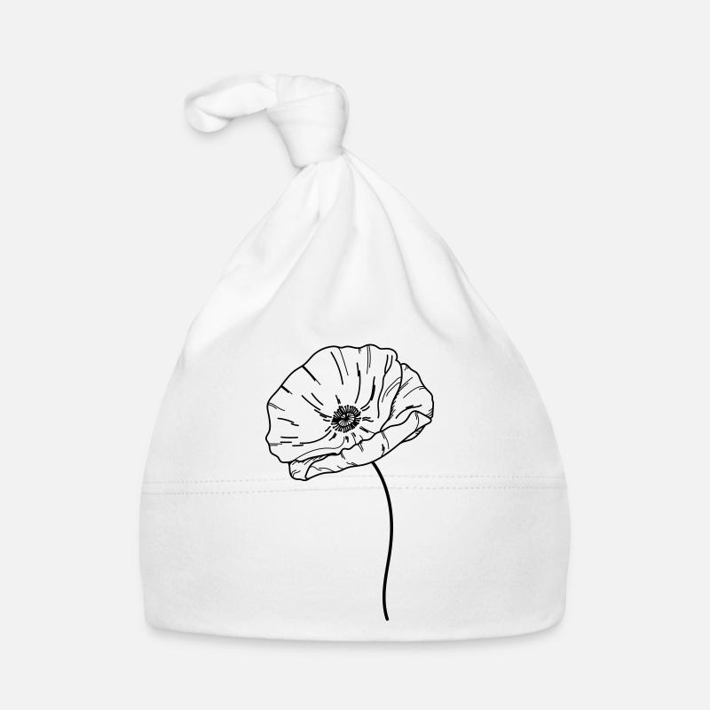 Fleur de coquelicot 21 Plan de travail 13 Bonnet bio Bébé