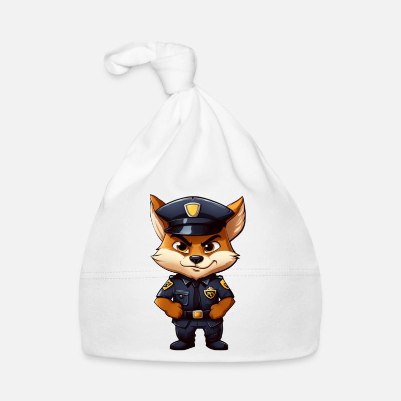 Polizei Fuchs Baby Bio-Mütze
