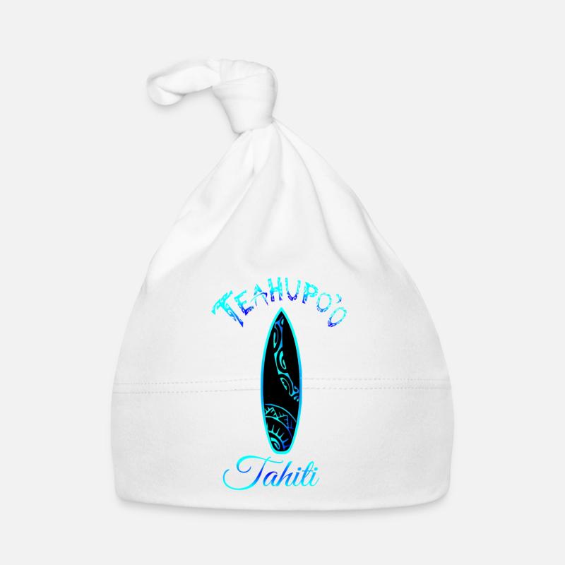 TEAHUPO'O - Bonnet bio Bébé - blanc