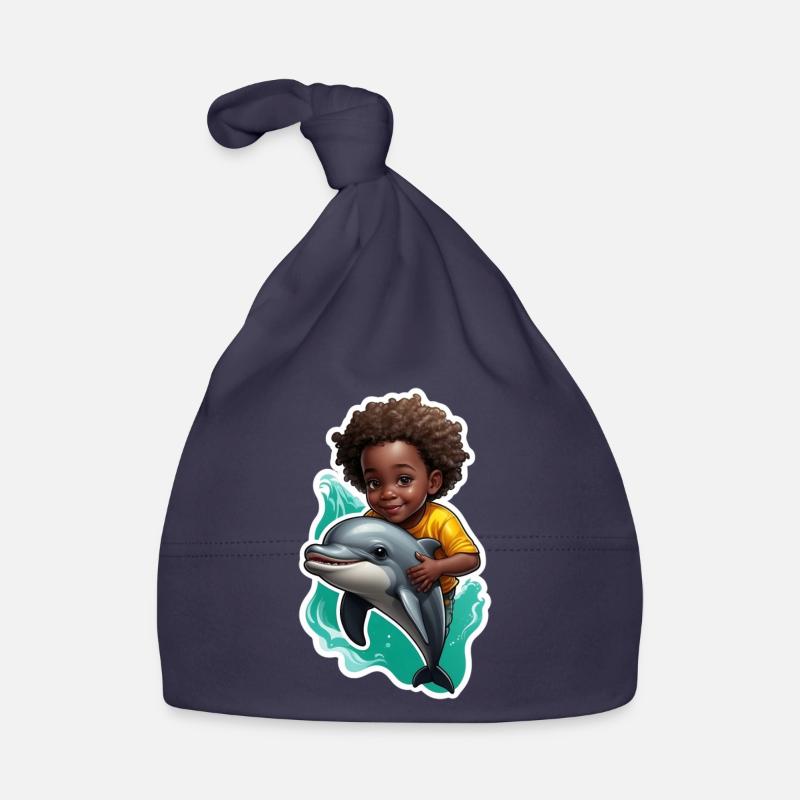 Kind Delfine Delfinliebhaber Geschenkidee Baby Bio-Mütze