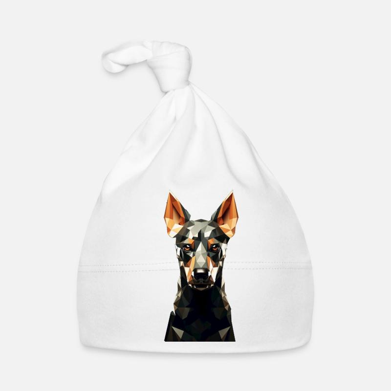 Animation géométrique de chien Bonnet bio Bébé