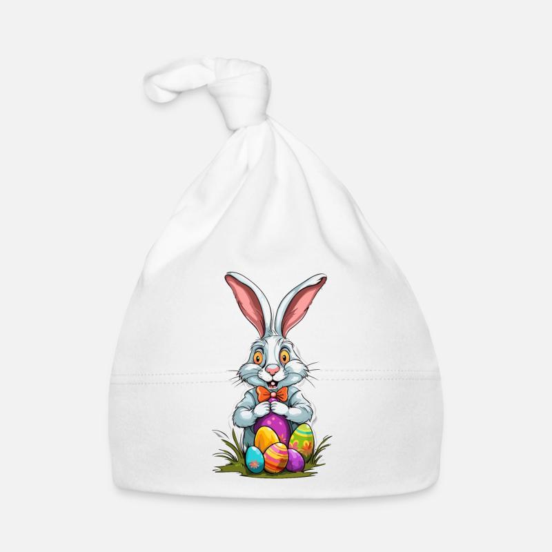 Lapin de Pâques / Pâques / Oeufs / Vacances / Pâques Bonnet bio Bébé