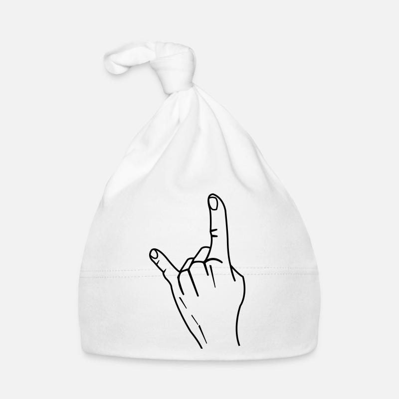 rock hand Baby Bio-Mütze