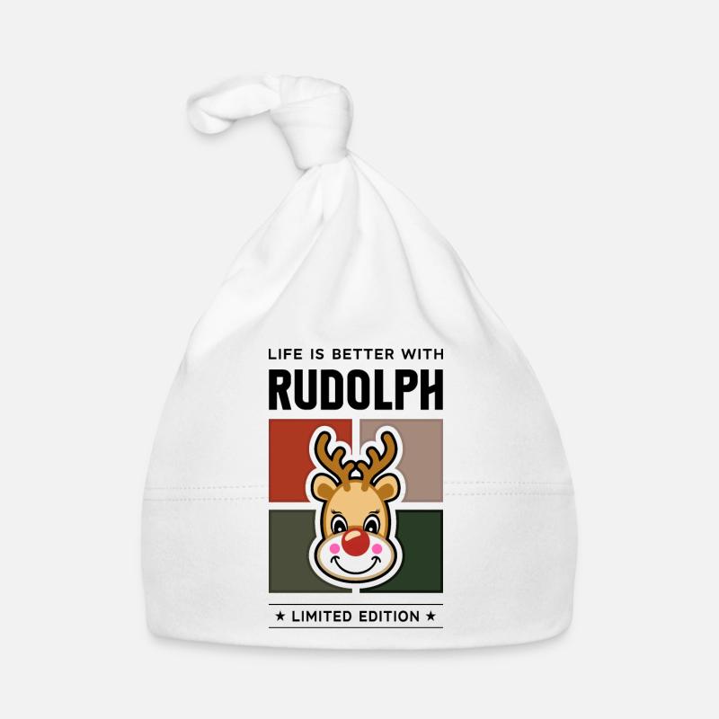 Rudolph Organic Baby Cap