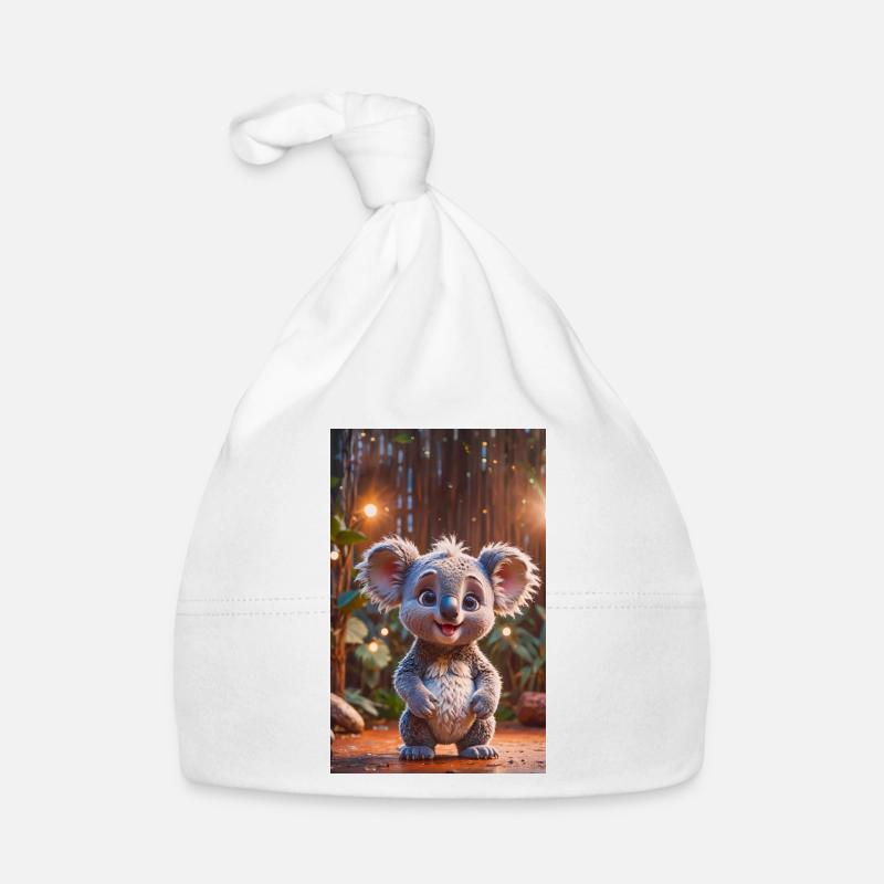 super cute Australian animal Down Under koala bear Organic Baby Cap