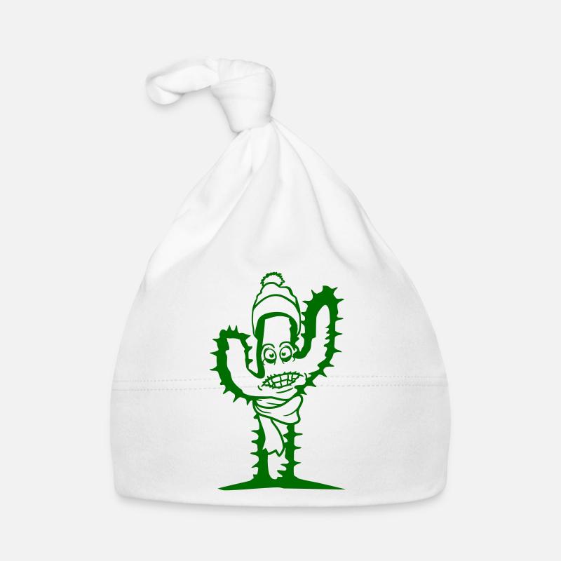 Cactus Winter Fun Cold Face Freeze Scarf Hat Organic Baby Cap