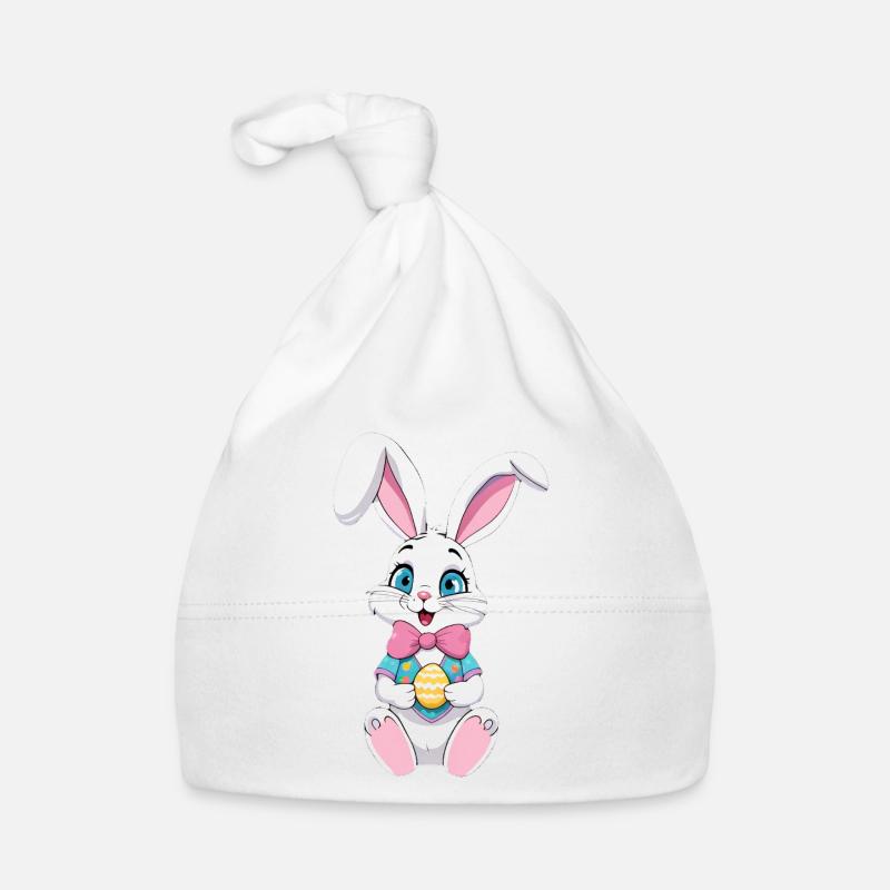 Osterhase mit Ostereiern Baby Bio-Mütze