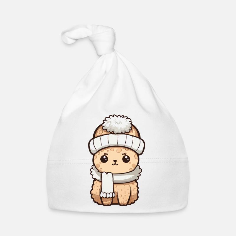Alpaka Winter Tier Baby Comic Baby Bio-Mütze
