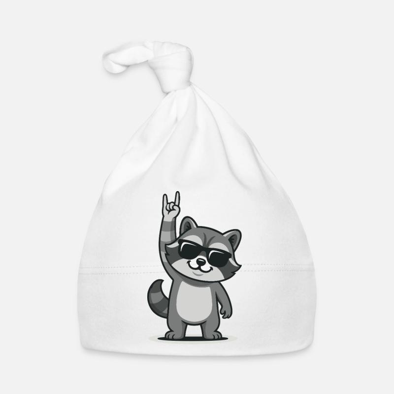 Raton laveur à bascule Bonnet bio Bébé