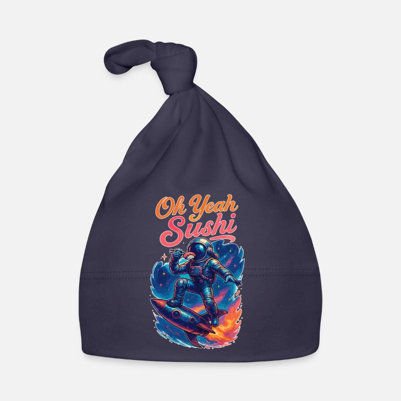 Sushi Astronaut Rocket Nigiri Gift Organic Baby Cap