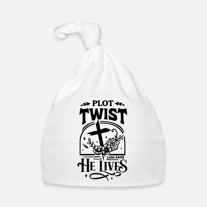 Plot Twist: Er lebt Ostern Christ Baby Bio-Mütze