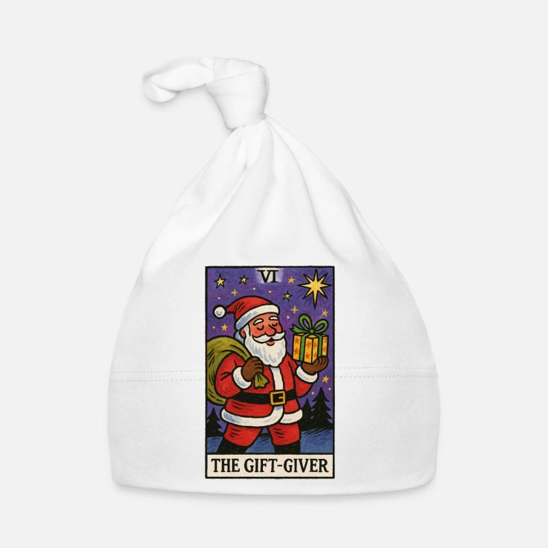 Weihnachtsmann-Geschenkgeber-Tarot-Kunstdesign Baby Bio-Mütze