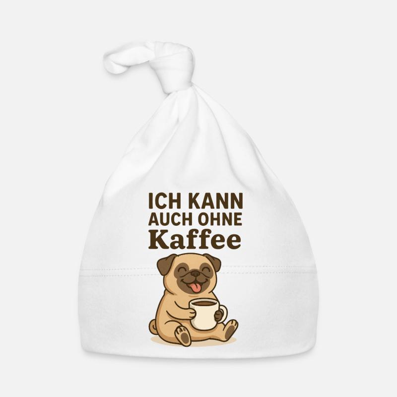 Coffee Dog ne fonctionne pas sans Coffee Animals Design - Bonnet bio Bébé - blanc