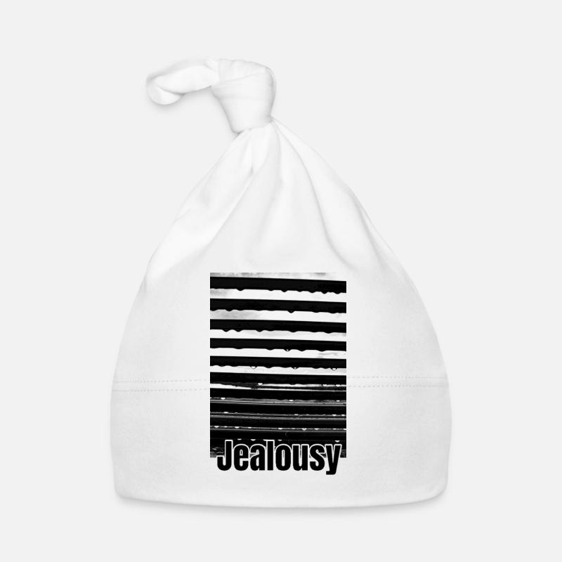 Black White Blinds Abstract Organic Baby Cap