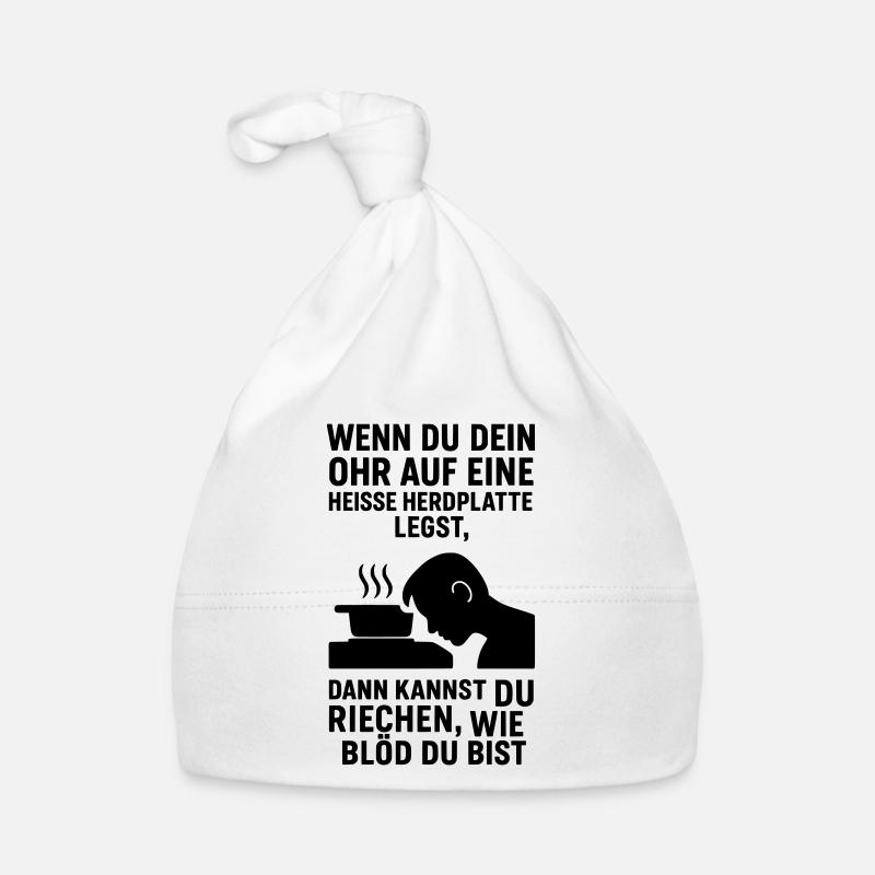 herdplatte idiot blödheit Baby Bio-Mütze