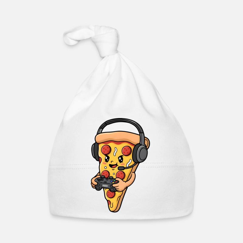 Gaming Pizza Cartoon Baby Bio-Mütze