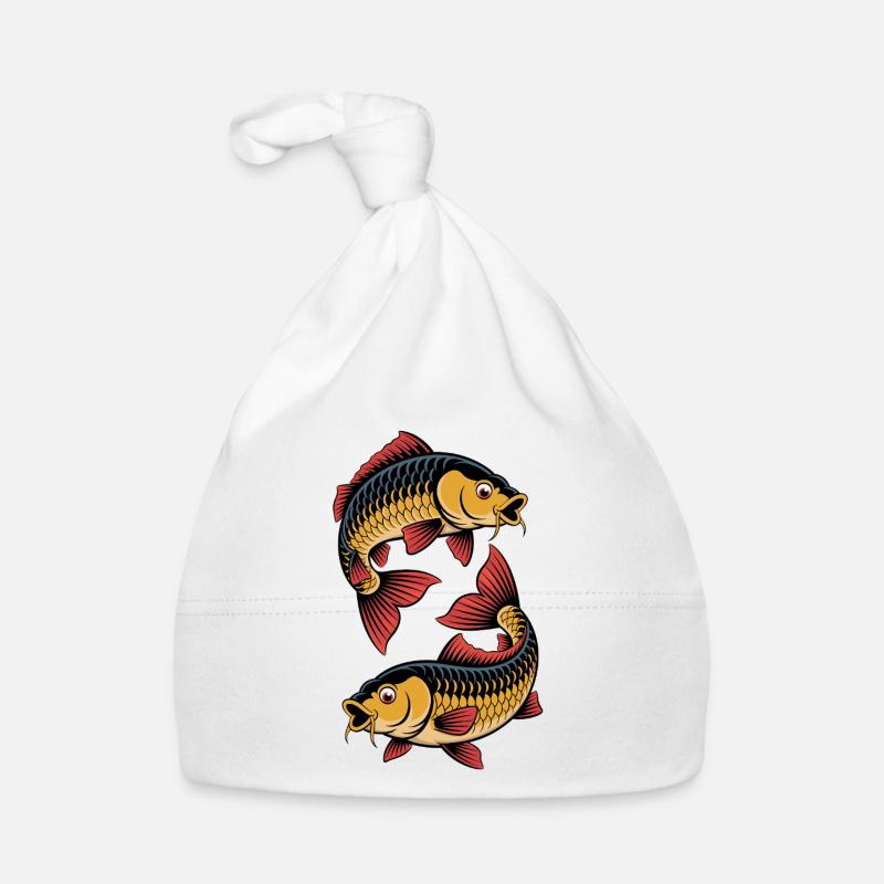 two carp Organic Baby Cap