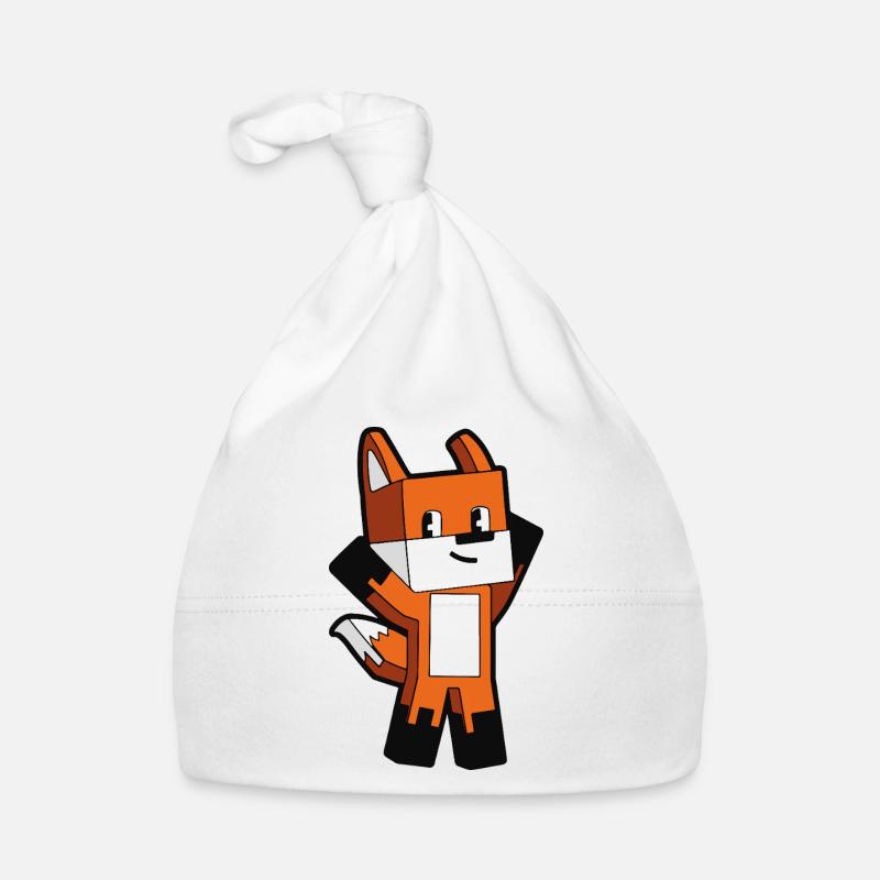 Renard Voxel Coloré Bonnet bio Bébé
