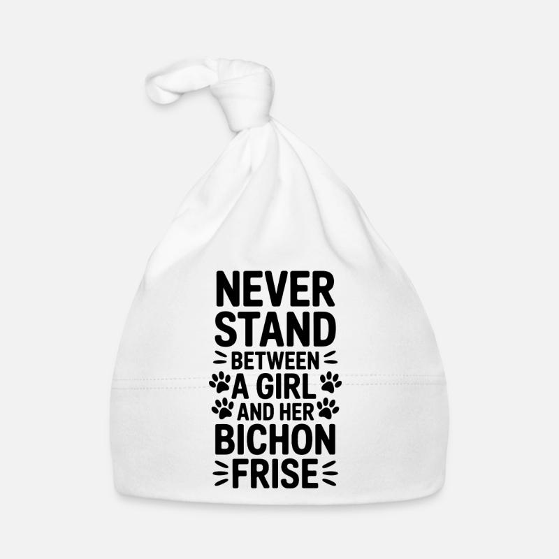 Expressions du Bichon Frisé Drôle : Don Bichon Frisé Bonnet bio Bébé
