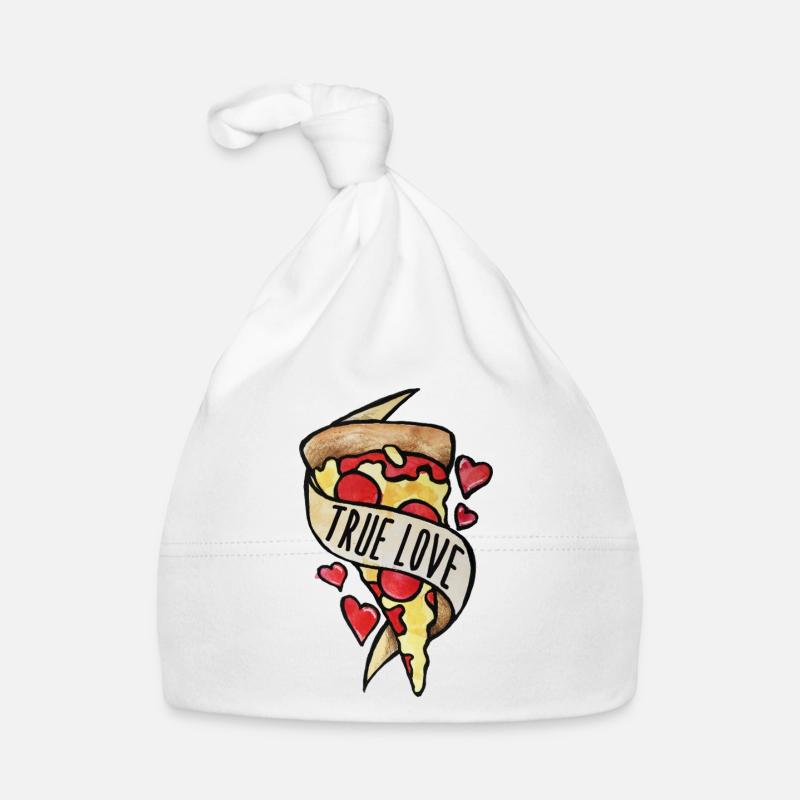 Cœurs de pizza True Love Bonnet bio Bébé