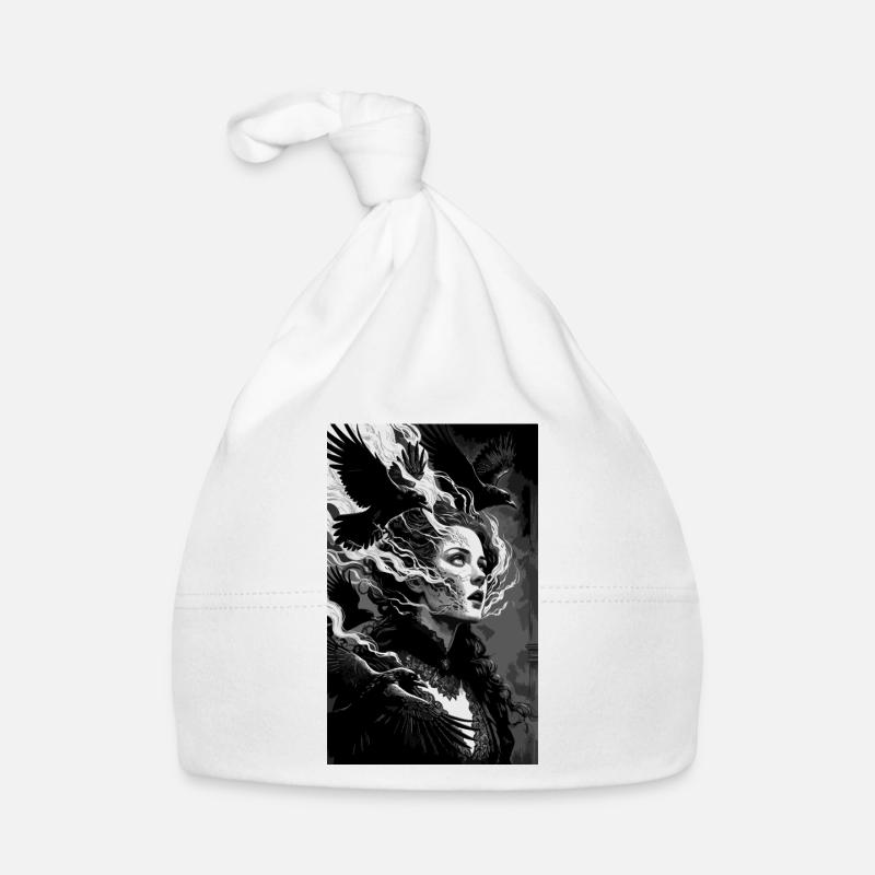 Night Crow Queen Organic Baby Cap