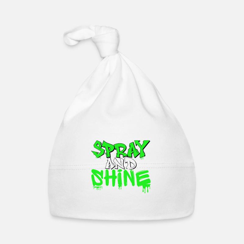Couronne de graffiti Spray and Shine Bonnet bio Bébé