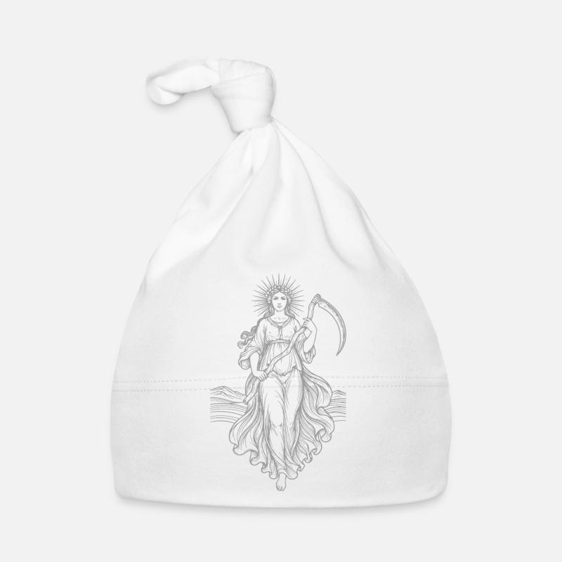 Déesse céleste Moissonneur avec la faux Bonnet bio Bébé