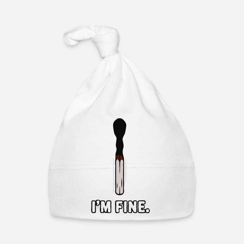 Match - Je vais bien - Bonnet bio Bébé - blanc