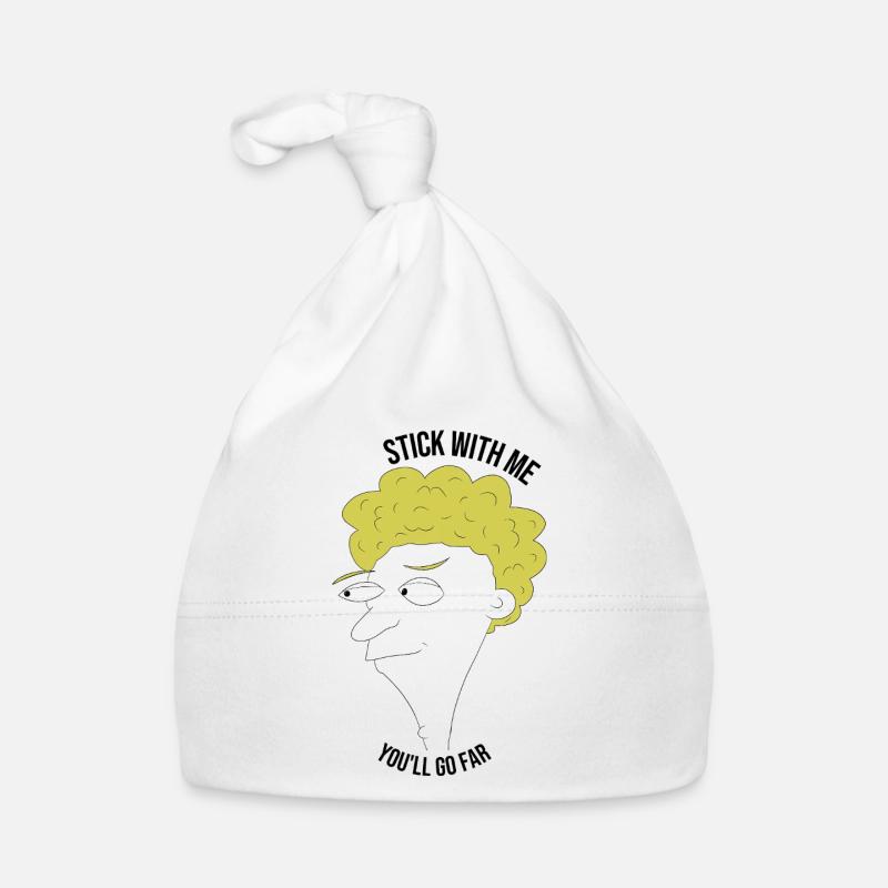 Bleib bei mir, du kommst weit – Mann Baby Bio-Mütze