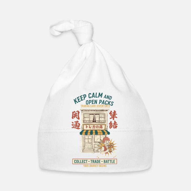 Keep Calm And Open Packs Trading Card Adventures Organic Baby Cap