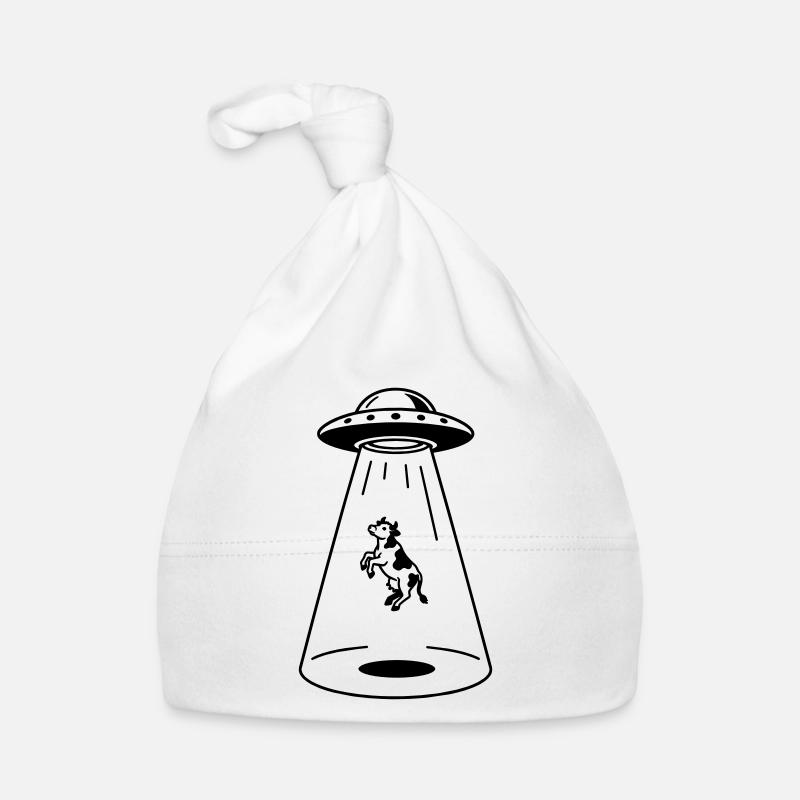 UFO mit Kuh Baby Bio-Mütze