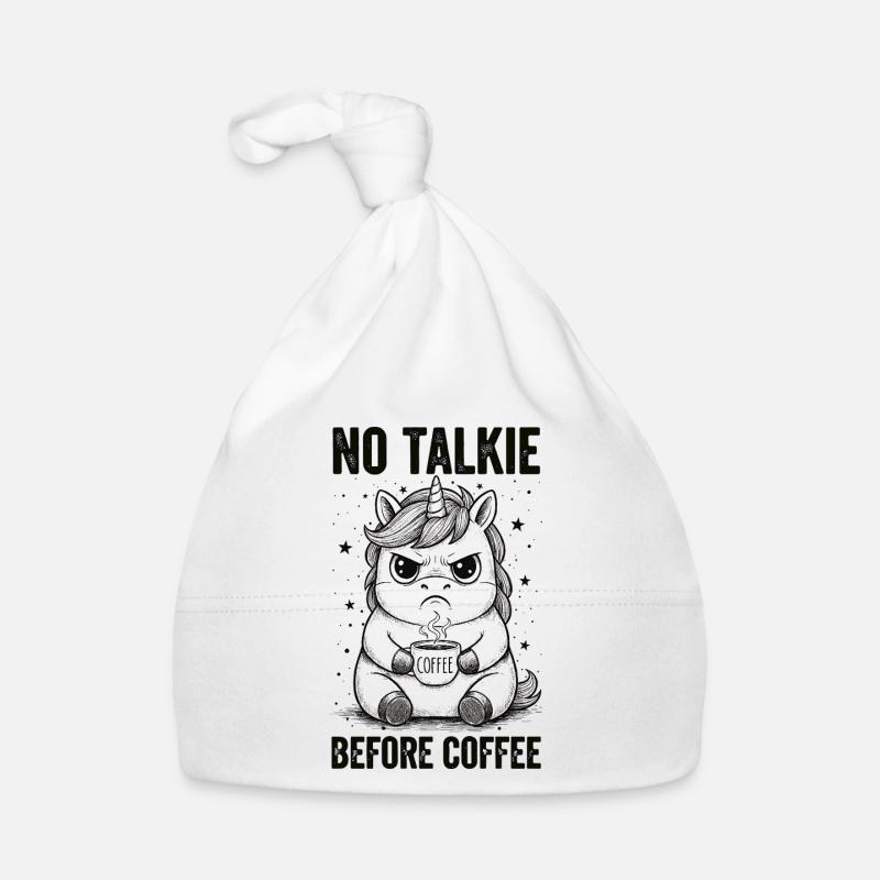 Pas de conversation devant une licorne amoureuse du café Bonnet bio Bébé