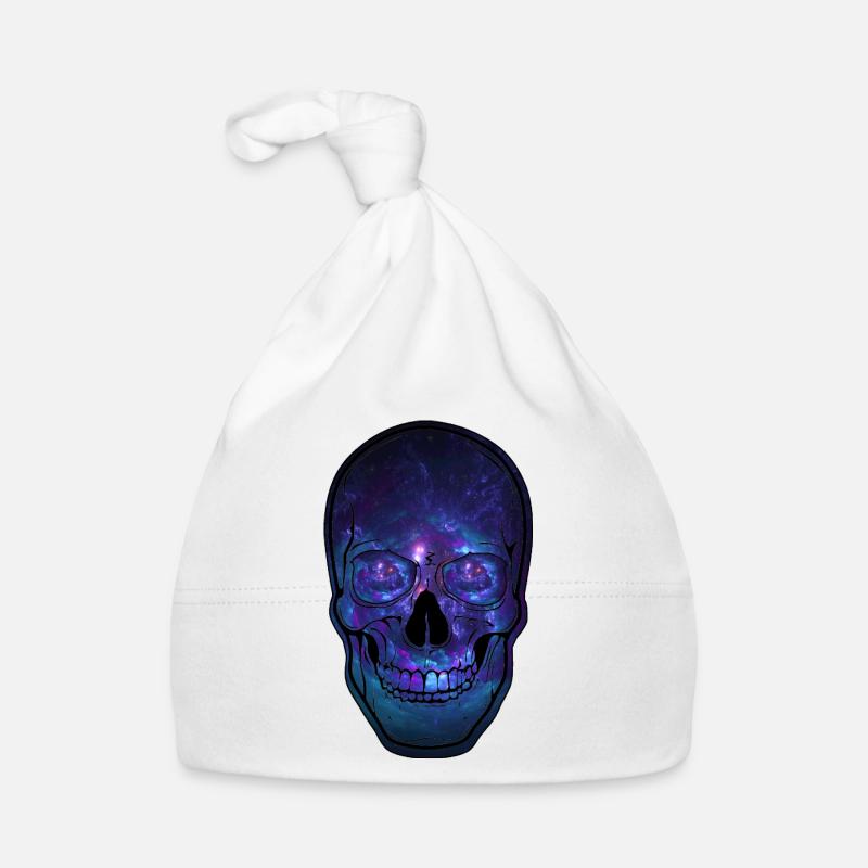 Galactic Skull Nebula Organic Baby Cap