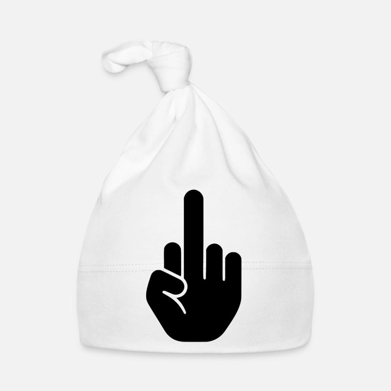 Mittelfinger Baby Bio-Mütze