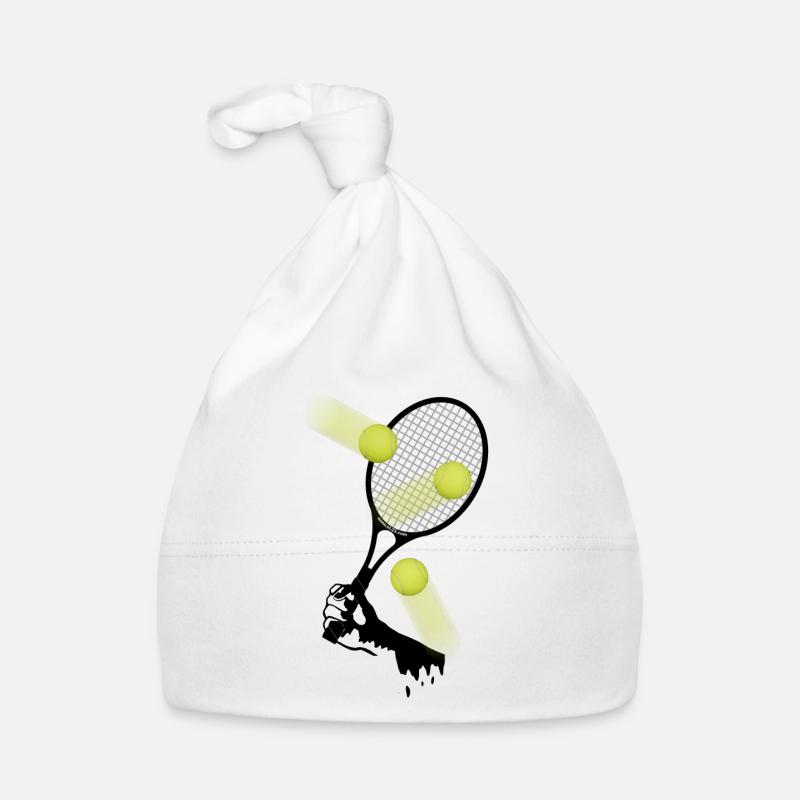 tennis - Bonnet bio Bébé - blanc