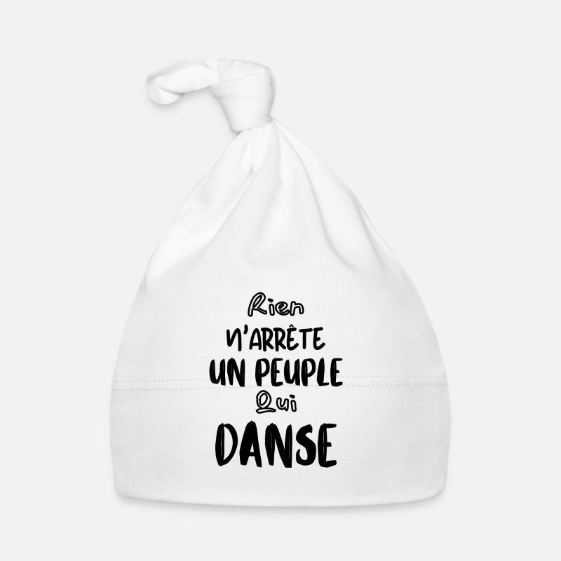 Rien n'arrête un peuple qui danse Bonnet bio Bébé