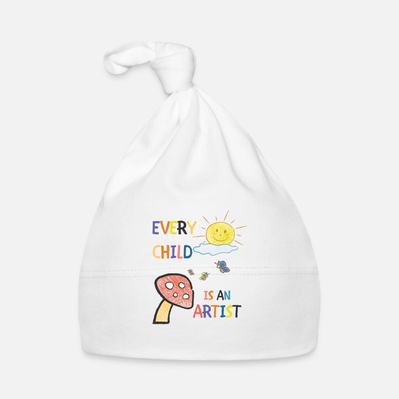 Chaque enfant est un artiste Bonnet bio Bébé