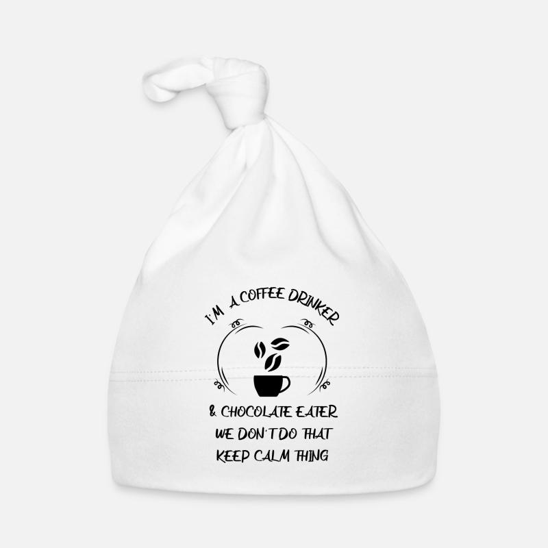 Kaffee Espresso Käffchen & Schokolade Baby Bio-Mütze