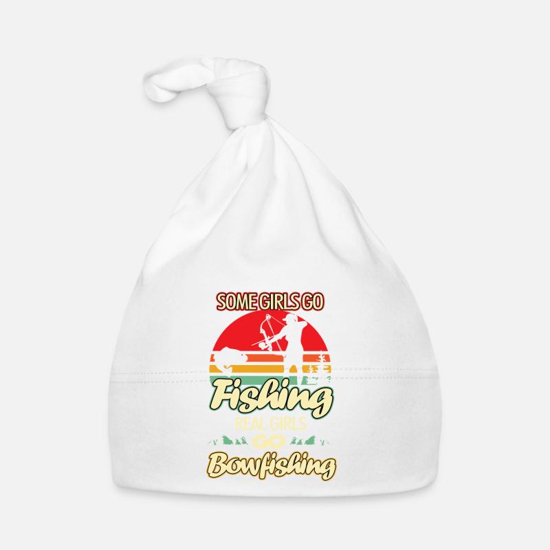 Manche Mädchen gehen fischn, echte Mädchen gehen Baby Bio-Mütze