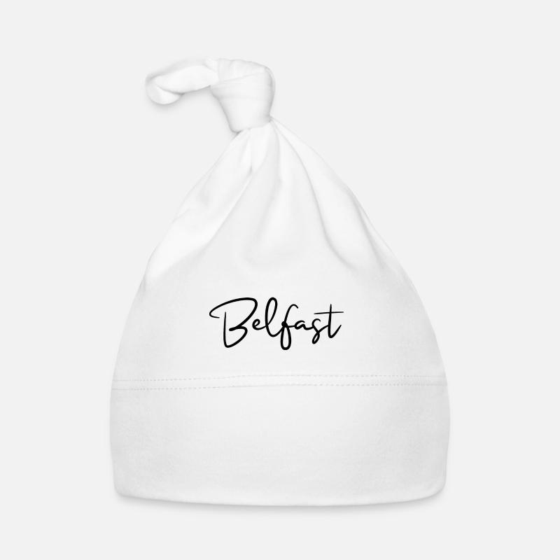 Belfast, capitale de l’Irlande du Nord - Bonnet bio Bébé - blanc